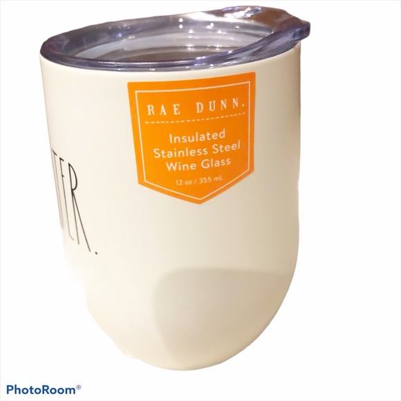 NWT Rae Dunn MOMSTER Stainless Steel Insulated 🍷 Glass - Picture 2 of 4
